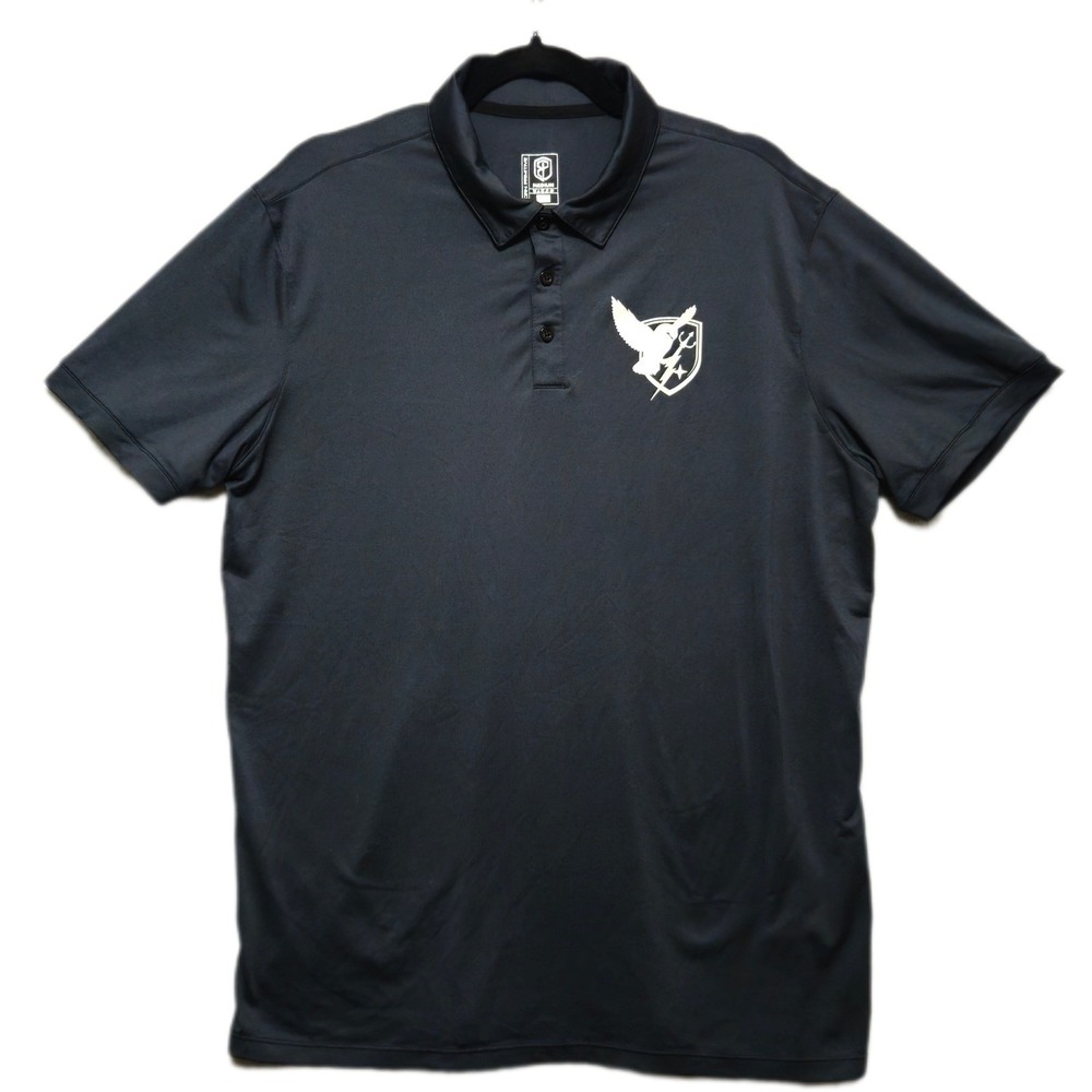 DSG X Born Primitive Mens Medium Dark Gray‎ Performance Polo Shirt Collaboration